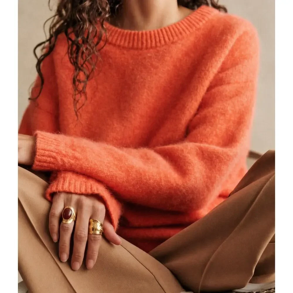 La Maille Sezane Amiel Jumper in Vine Peach Size L✨ - Picture 4 of 10